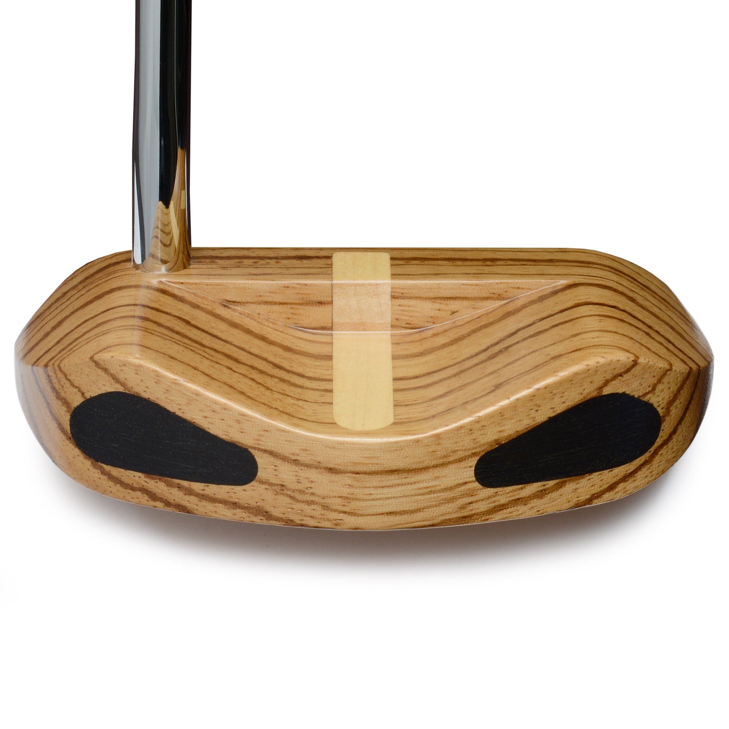 zebra wood golf putter back