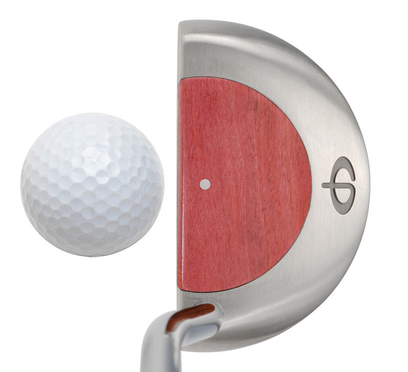 M11 Mallet Putter with Pink Ivory - Caney Putterworks - 4