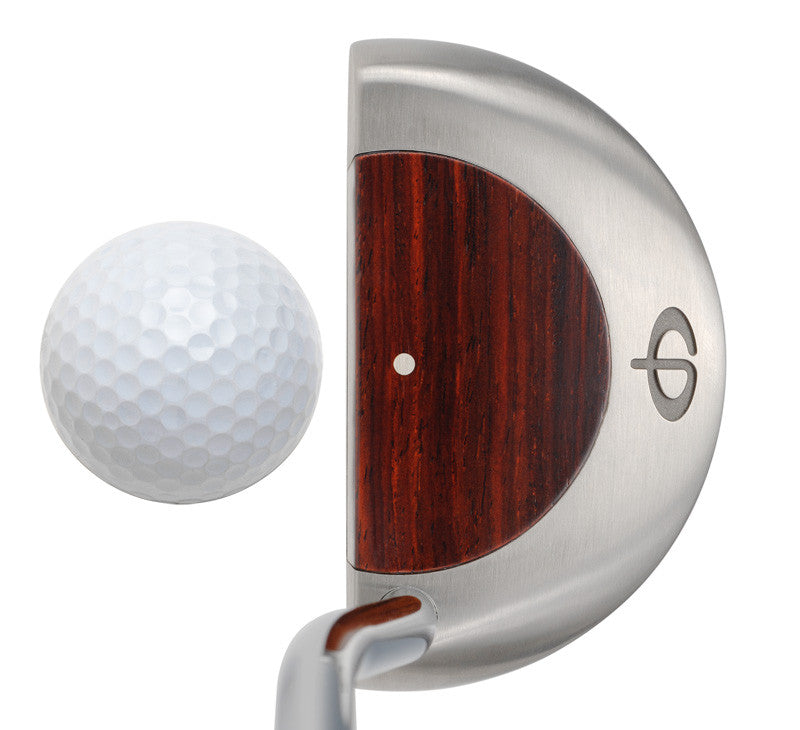 M11 Mallet Putter with Cocobolo Wood - Caney Putterworks - 4