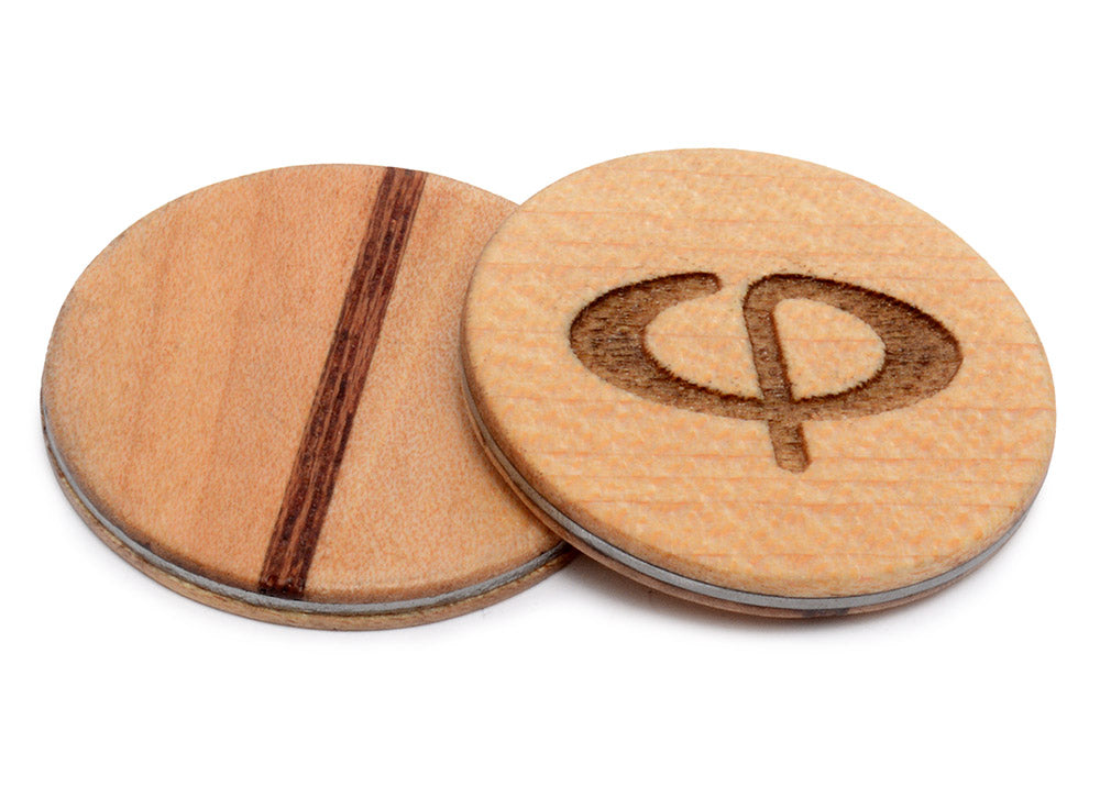 Cherry Wood Golf Ball Marker with Case – Caney Putterworks